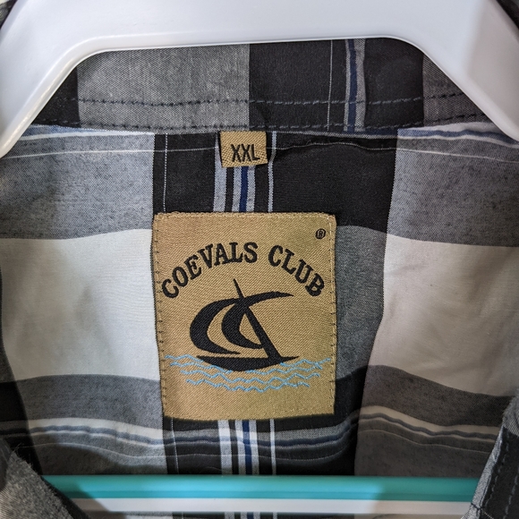 Pearl Snap Western Style Shirts XXL Plaid Lot 2 Pair Black White Gray Silver - Picture 11 of 16